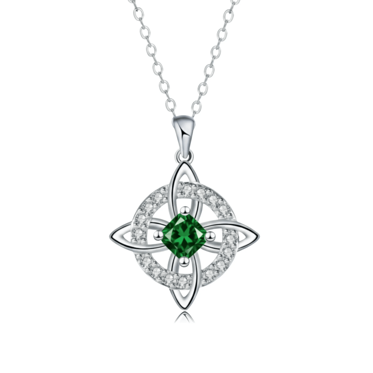 Mystical Birthstone Witches Knot Necklace – Natural Crystal🔮💞Protect Your Loved Ones