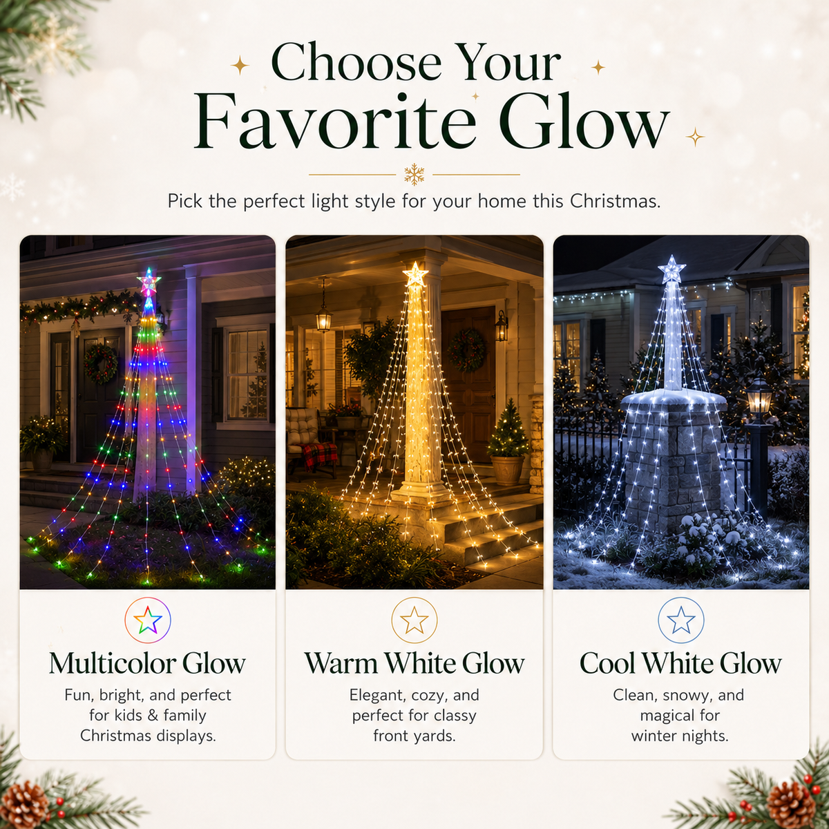 🔥Last Day 50% OFF✨ Outdoor Star Tree String Lights🌟 – 🌈Turn Your Yard Into A Magical Light Show🔥